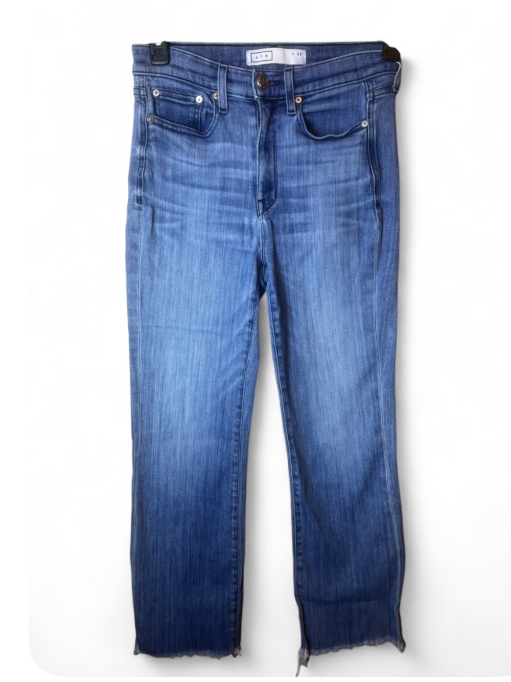 AYR The Bomb Pop Raw Hem Ankle Jeans Size 28